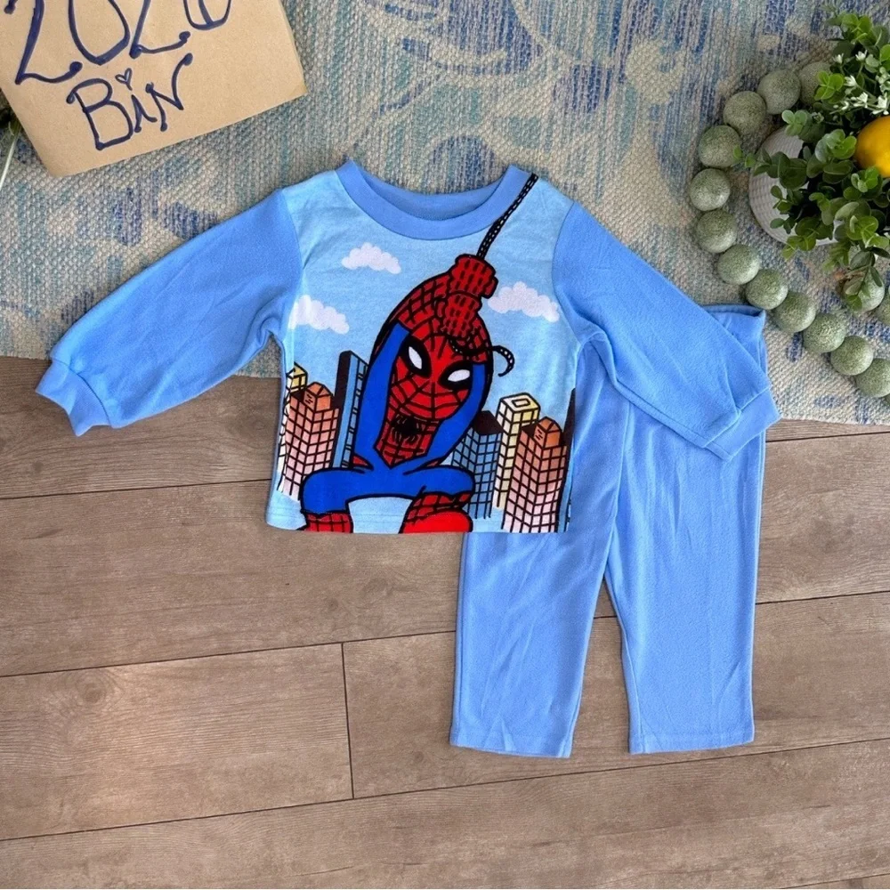 Blue Spider-Man Pajama Set